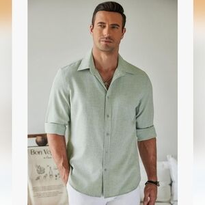 NWT Amazon (Coofandy) Mens Long Sleeve Shirt
